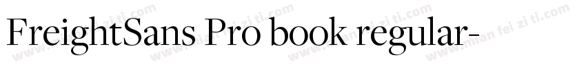 FreightSans Pro book regular字体转换